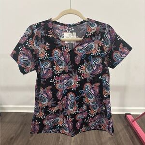 Paisley Print Women's Vera Bradley Scrub Top
